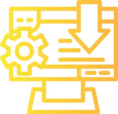 seo modern simgesinin vektör illüstrasyonu