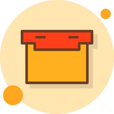 vektör simgesi, kutunun illüstrasyonu