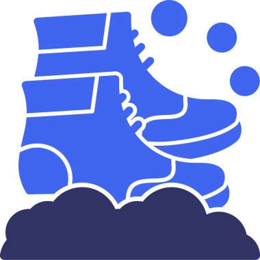 Çizmeler. Web simgesi basit illüstrasyon