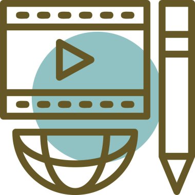 Modern simgenin vektör illüstrasyonu