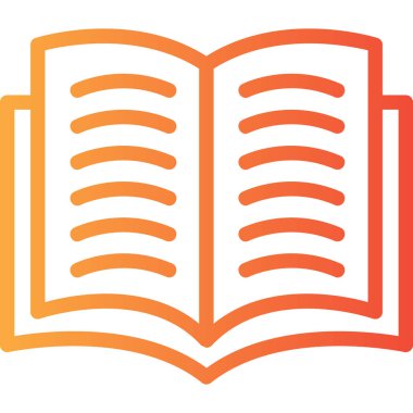 Kitap. Web simgesi basit illüstrasyon