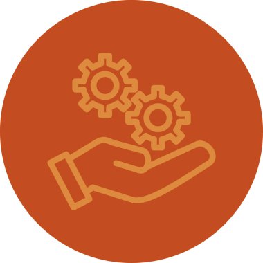 dişli simgesi vektör illüstrasyonu