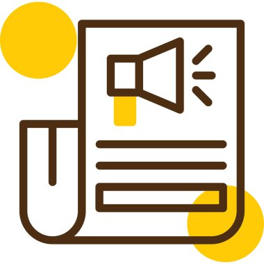 Bir belge simgesinin vektör illüstrasyonu