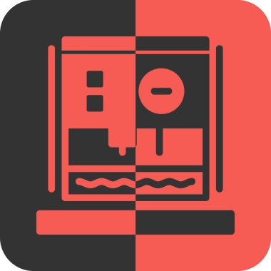 ATM para makinesi simgesi - taslak biçimi