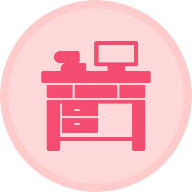 Modern b 'nin vektör illüstrasyonu simge masadan yoksun