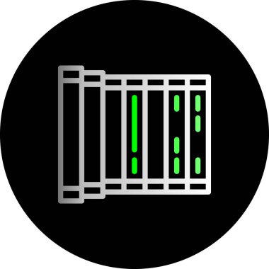 Benzersiz çit vektör simgesi