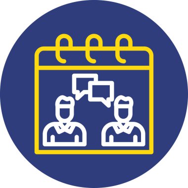 İş ve teknoloji simgesinin vektör illüstrasyonu