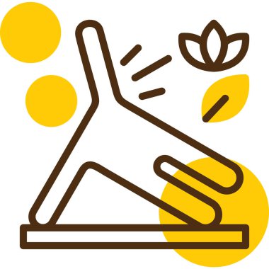 Sarı elbiseli ve şapkalı bir adamın vektör çizimi