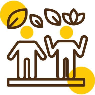 Ekoloji. Web simgesi basit illüstrasyon