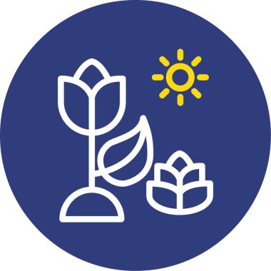 Ağaç simgesinin vektör illüstrasyonu