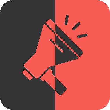 megafon vektör çizimi düz illüstrasyon