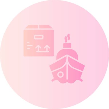 Gemi simgesinin vektör illüstrasyonu