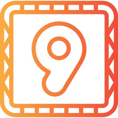 - Sekiz. Web simgesi basit tasarım