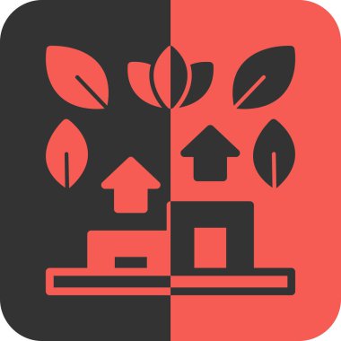 Bir ev simgesinin vektör illüstrasyonu