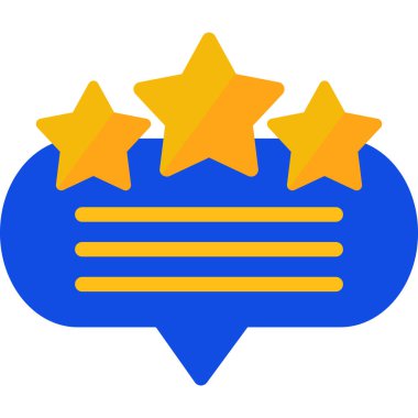 Reyting. Web simgesi basit illüstrasyon