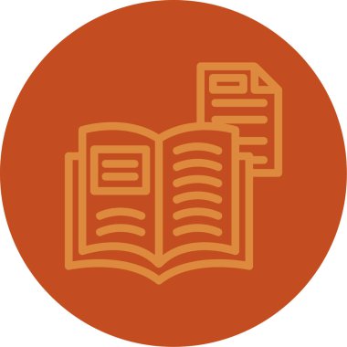 Kitap. Web simgesi basit illüstrasyon