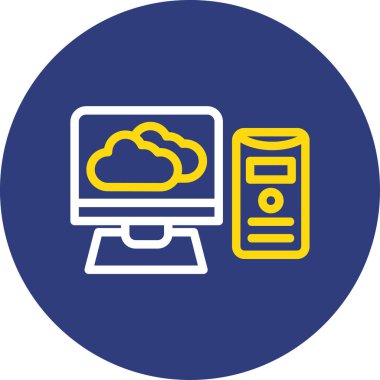 Moda tarzı arkaplanda bulut depolama simgesi