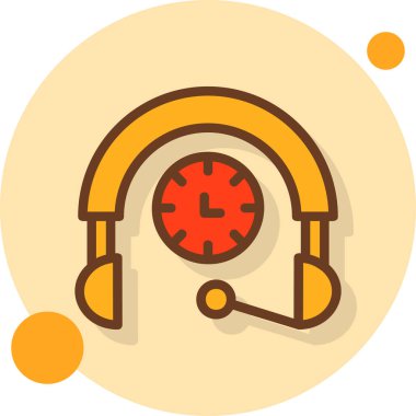 kulaklık simgesi vektör illüstrasyonu