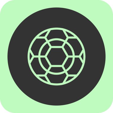futbol futbol ikonu, düz tasarım tarzı