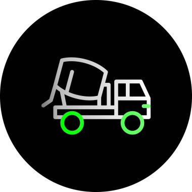 kamyon vektör simgesi modern simgesi