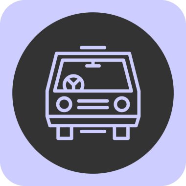 Taksi simgesinin vektör illüstrasyonu