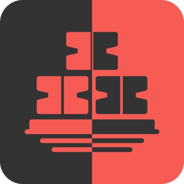 Bina inşaat simgesi düz biçimli