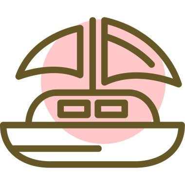 Şapkalı ve maskeli bir kadının vektör çizimi