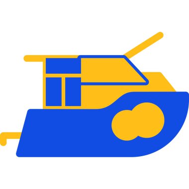 tank ağ simgesi basit illüstrasyon tasarımı