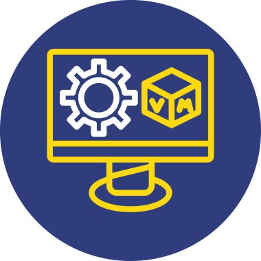 vektör dizüstü simgesi illüstrasyonu