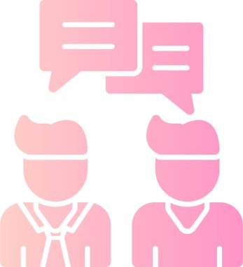 Konuş. Web simgesi basit illüstrasyon