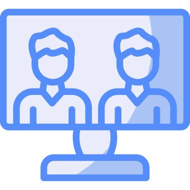 iş konferansı simgesi - taslak biçimi