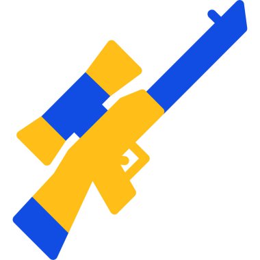 Tüfek. Web simgesi basit illüstrasyon