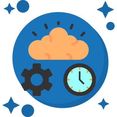 Bulut Yönetimi. Basit illüstrasyon