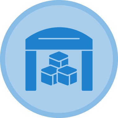 Depo. Web simgesi basit illüstrasyon