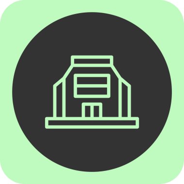 Eşsiz Ev Vektör Satırı Simgesi