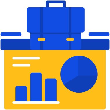 işletme finans simgesi düz stil