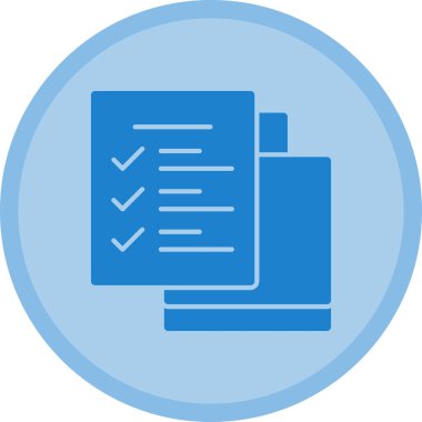 belge simgesi. Basit resimleme