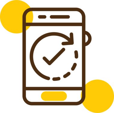 Cep telefonu. Web simgesi basit illüstrasyon