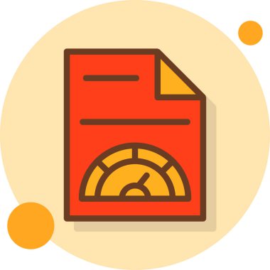 Belge. Web simgesi basit illüstrasyon