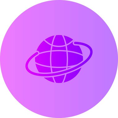 Gezegen Dünya ikon vektör illüstrasyonu