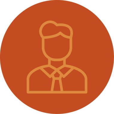 Avatar vektör simgesi modern illüstrasyon