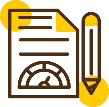 belge simgesi vektör illüstrasyonu