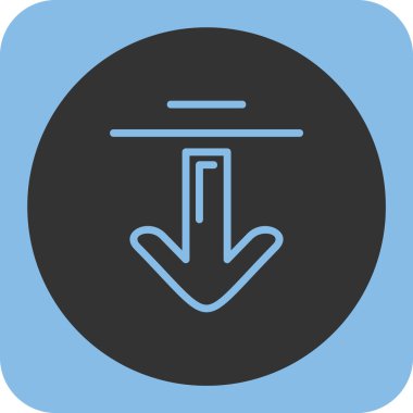 download arrow icon isolated on abstract backgroun