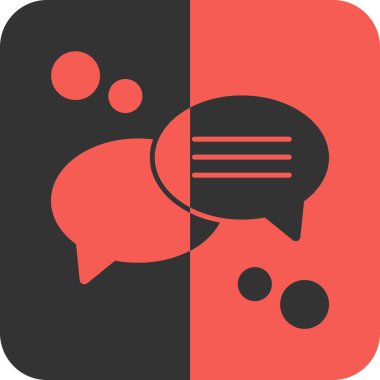 Sohbet simgesi vektör illüstrasyon tasarımı ile konuşma balonu