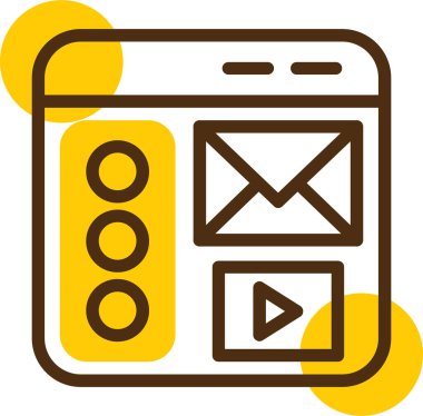 Web tasarım simgesi, vektör illüstrasyonu