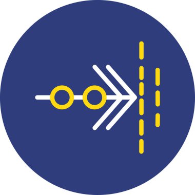 Yol simgesi vektör illüstrasyonu