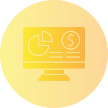 finansal rapor vektör simgesi