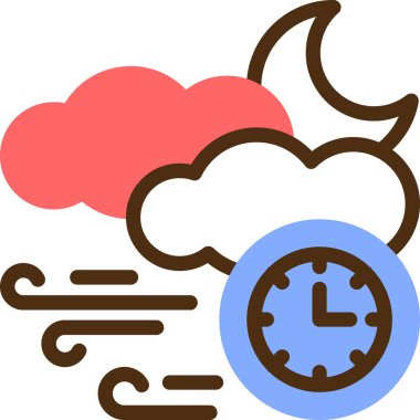 Saat simgesi vektör illüstrasyonu