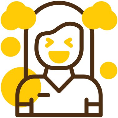 Adamım. Web simgesi basit illüstrasyon