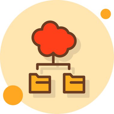 ağaç simgesi, vektör illüstrasyonu